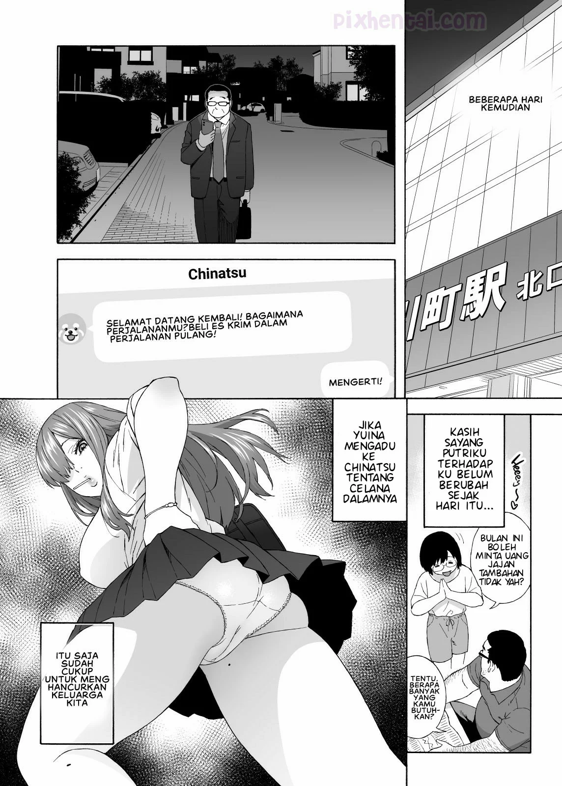 Komik hentai xxx manga sex bokep My Daughters Friend is Seducing Me Gara Gara Ngintip Sempak Gadis SMA 11